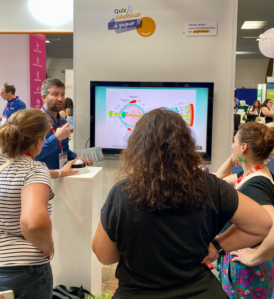 Espace jeu avec buzzers - Stand Azergo Préventica Rennes 2026