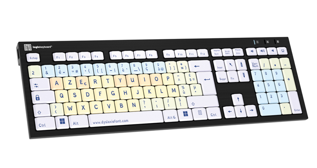clavier dyslexie nero