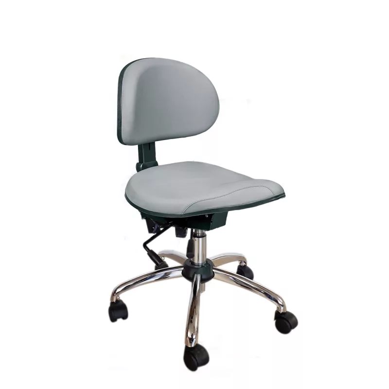 Gamme Support pour posture assis-debout - Option dossier haut, accoudoirs, assise mémoire de forme, repose-pieds