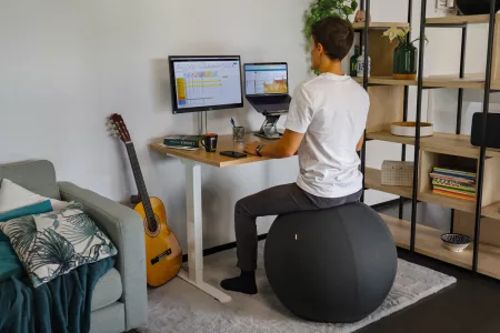 Ballon ergonomique Tao - Tonifie dos et abdominaux - Assise dynamique au bureau