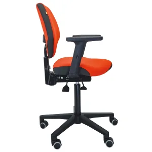 Siège Saga de côté avec accoudoirs 1D orange