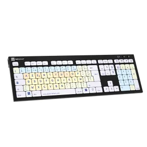 Clavier Dyslexie NERO Slimline noir avec touches codées couleur et police Dyslexie®