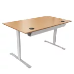 Delta Sitz-Steh-Schreibtisch - Wechseln zwischen sitzender und stehender Arbeitshaltung