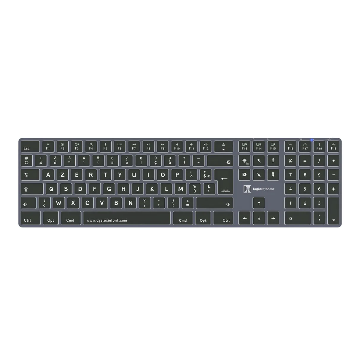 428bc92f84d7c23e7b8b815650ed74d5881bf4bb_clavier_dyslexie_Titan_iOS_72_dpi_RVB.jpg Clavier Dyslexie TITAN pour IOS rétroéclairé gris, sans fil Bluetooth, avec police Dyslexie®