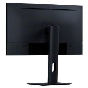 Écran Lili vue de dos, pied ergonomique orientable et réglable en hauteur.