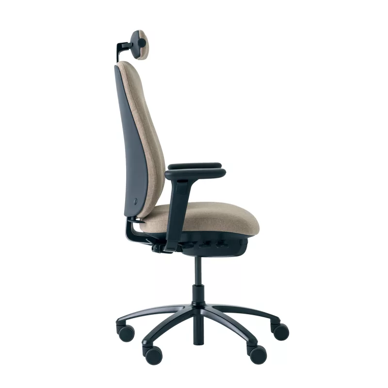 Chaise de bureau confortable New Logic - Accompagne utilisateur dans ses mouvements