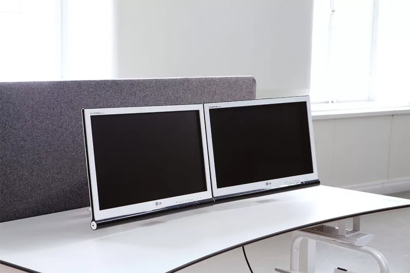 Solution ergonomique contre écran d'ordinateur trop bas ou trop loin - Bras écran D-Zine