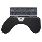 Red armrest for comfortable arm support at the office