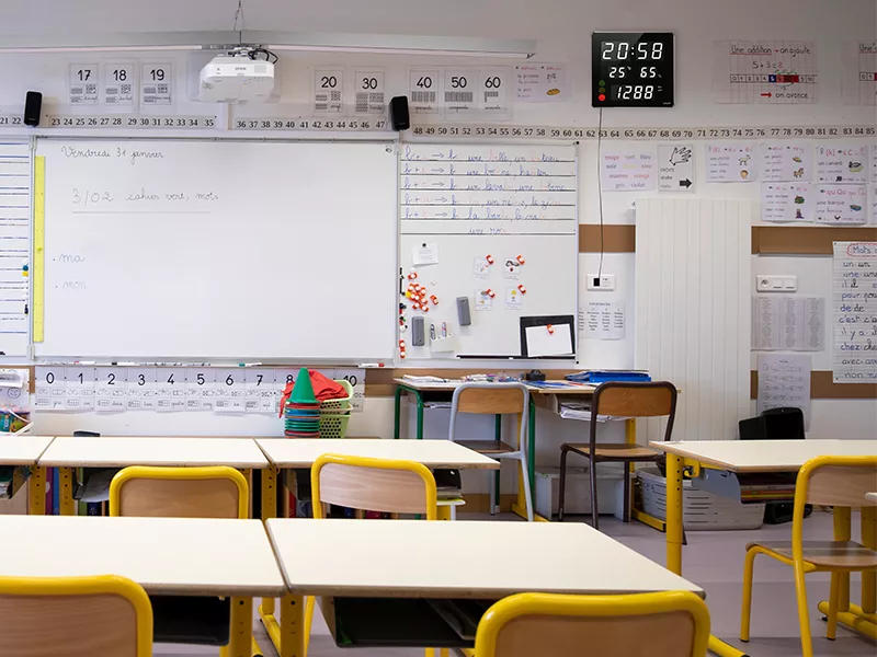 Bien aérer les salles de classe - Capteurs de CO2 Azergo