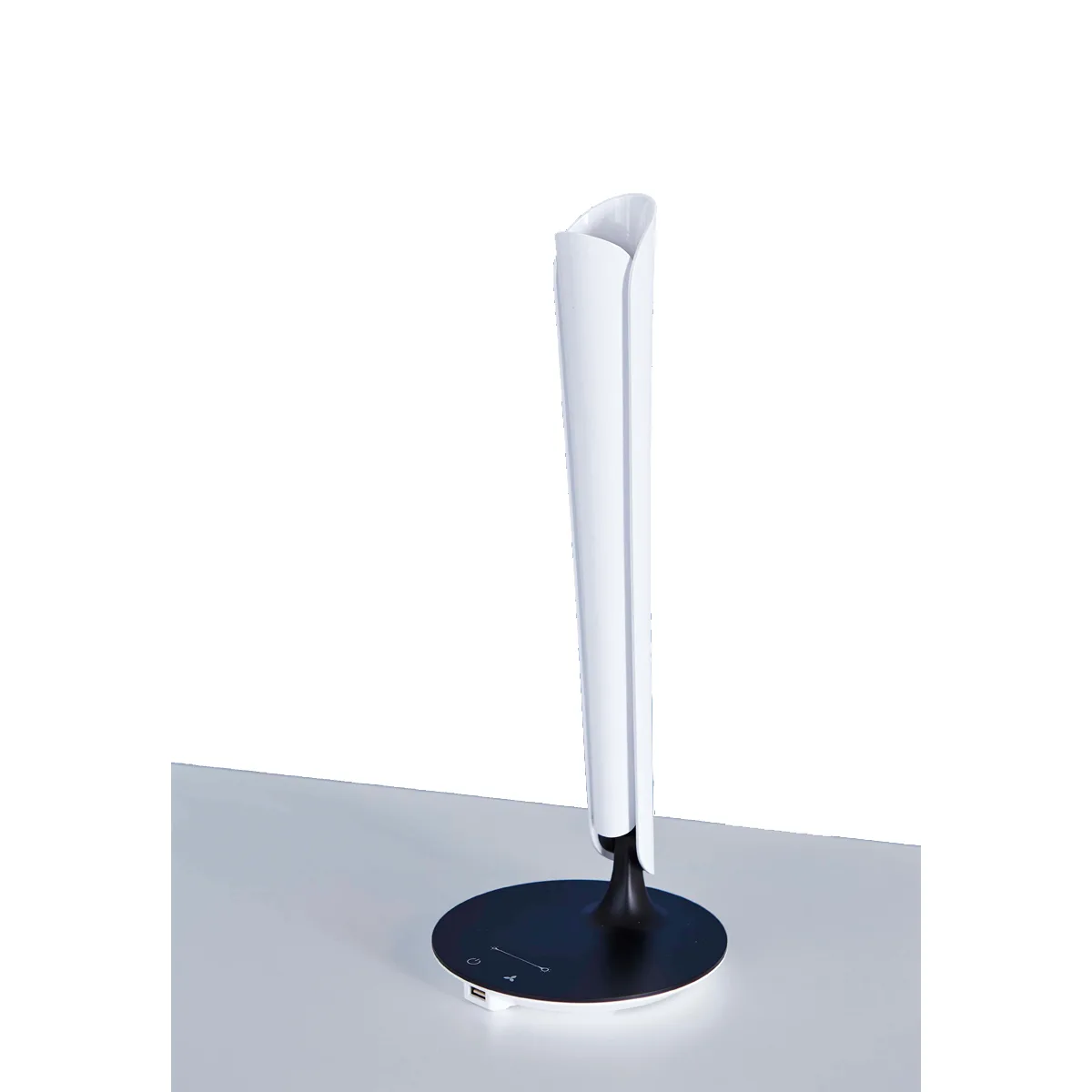 32d7d03b1d27c26a59f32a4aa9c63da3ecb6c696_lampe_Tulip3_RVB_1200x1200_image_detouree.jpg Lampe ergonomique Tulip pour bureau - Pliable avec 1 port USB