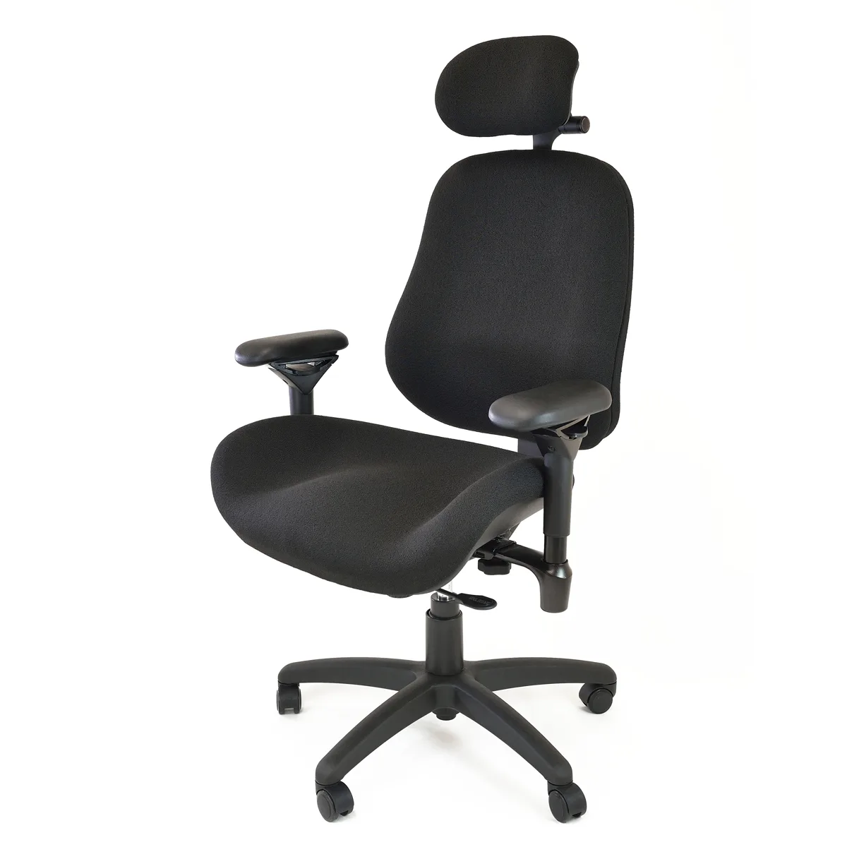 3af695c419a358ba1dd518ea7d4d2738e5f4c276_Bodybilt_Noir_1200x1200.jpg Fauteuil de bureau Bodybilt pour grandes morphologies - Confort et réglages