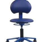 Siège Pico bleu à roulettes avec réglage de hauteur