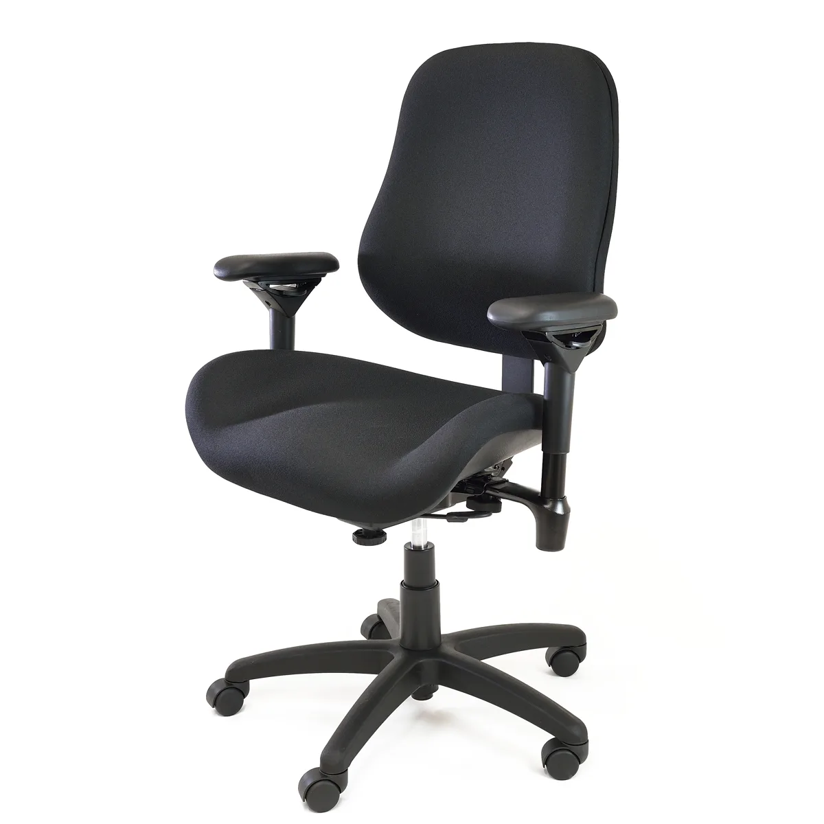 c55f2b5232438ef9c8c9a433121c6e7831eeb196_Bodybilt_Noir_Cote___1200x1200.jpg Fauteuil ergonomique de bureau Bodybilt pour utilisateurs de plus de 200kg