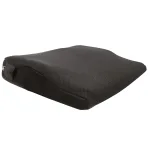Coussin d'assise Airtech noir, forme ergonomique avec mousse à mémoire de forme et poignée de transport